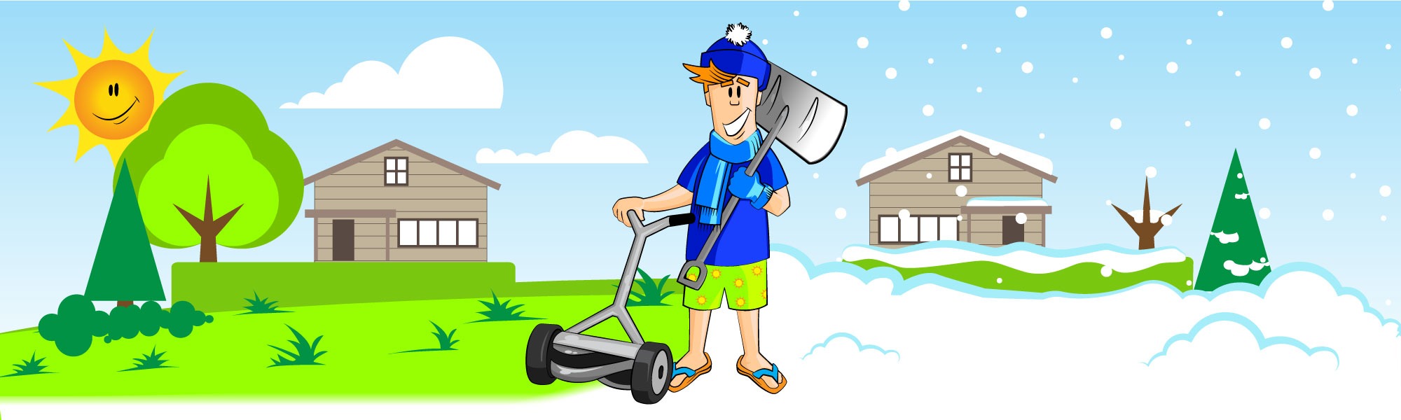 Déneigement - Tonte et entretien de gazon / pelouse